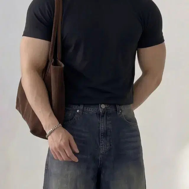 [BUNJANG] Ice Buntdo Muscle Short Sleeve T-Shirt XL Black / [새제품]아이스분또 머슬 반팔티 XL 블랙