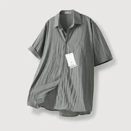 [BUNJANG] Men's Half-Sleeve Shirt Deep Mint Free Size / 남자 하프셔츠 딥민트 free