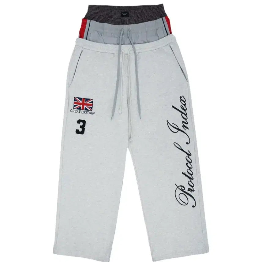 [BUNJANG] Protocol Index Layered Sweatpants / 2) 프로토콜 인덱스 3 레이어드 스웻 팬츠