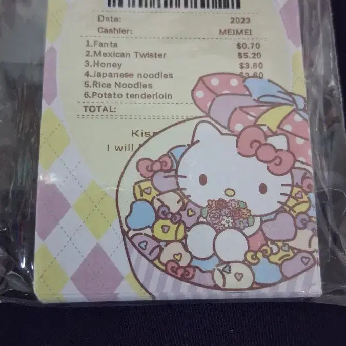 [BUNJANG] Hello Kitty & Pochacco Barcode Memo Pad / 키티,포차코 바코드 메모지