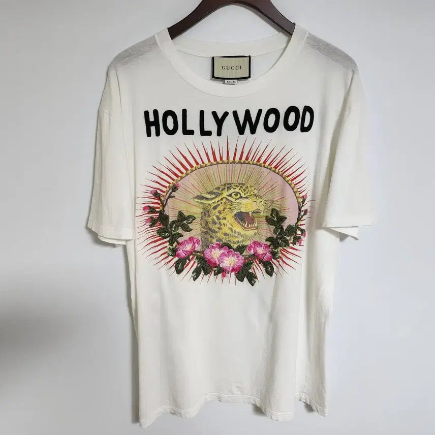 [BUNJANG] Gucci Hollywood Tiger Short Sleeve T-Shirt / [L] 구찌 할리우드 타이거 반팔티셔츠 469307