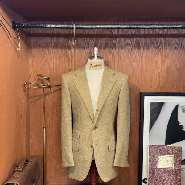 [BUNJANG] Raphael Caruso Zegna Fabric Windowpane Check Single-Breasted Jacket (Size 100) / 라파엘 카루소 자켓 100