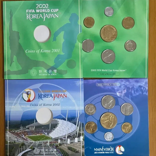 [BUNJANG] 2002 FIFA World Cup Korea/Japan Commemorative Coin Set / 2002 FIFA 월드컵 기념 주화 코리아/재팬 2001 2002