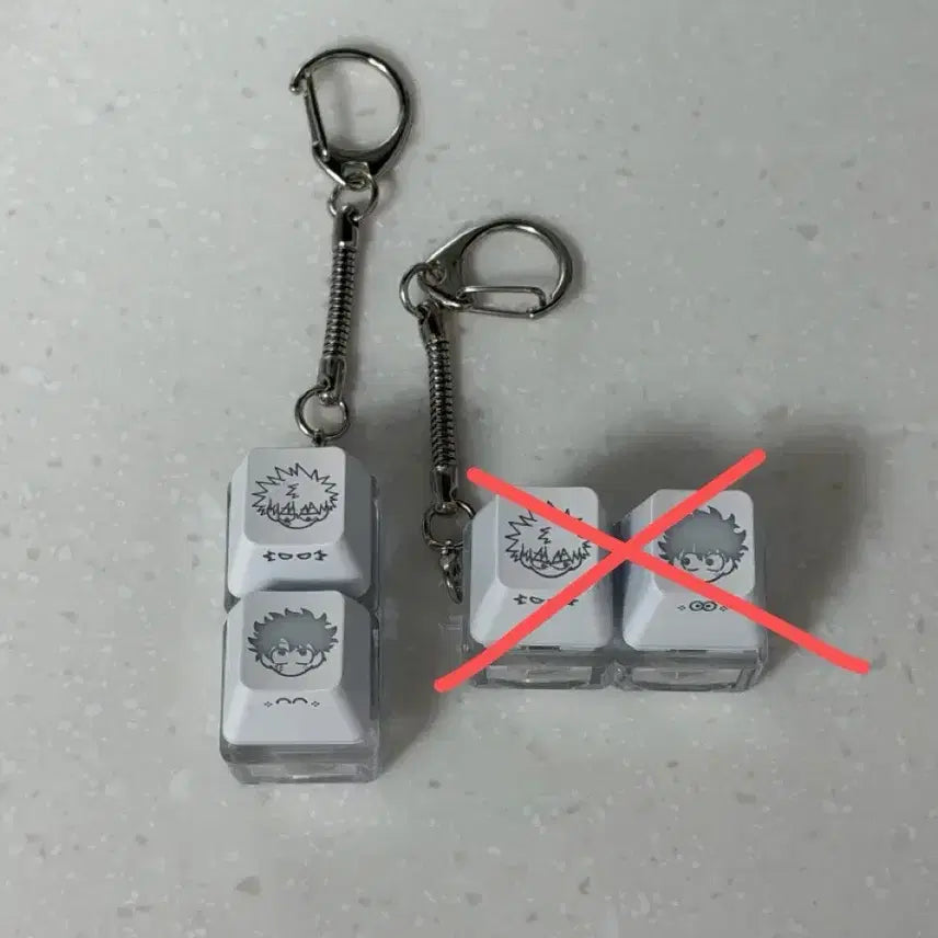 [BUNJANG] My Hero Academia Deku/Katsuki Keycap Keychain / 나의 히어로 아카데미아 히로아카 캇데쿠 키캡 키링