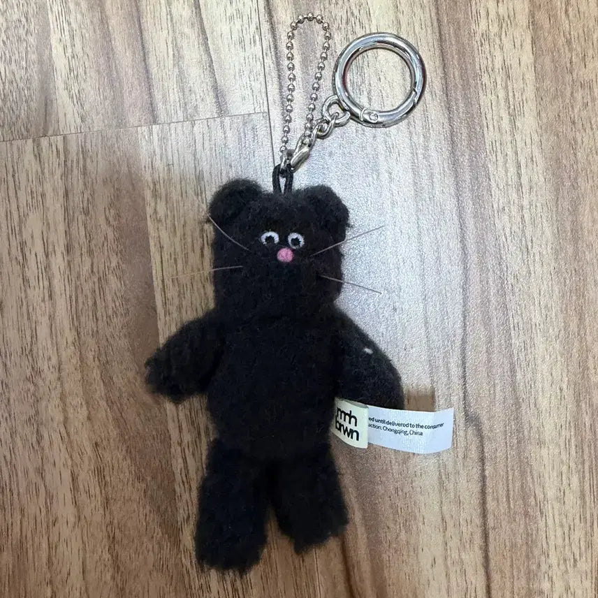 [BUNJANG] Monami Mini Keychain Black Cat / 모남희 미니 키링 블랙