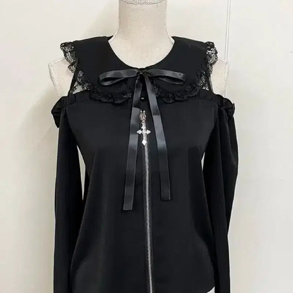 [BUNJANG] Mars Off-Shoulder Blouse Jiregy Style / 마즈 오프숄더 블라우스 양산형 지뢰계