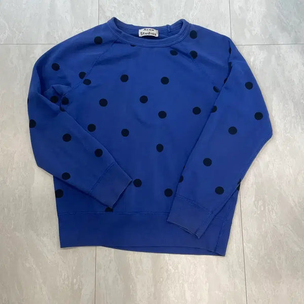 [BUNJANG] Acne Studios Dot Sweatshirt Blue / 아크네 스튜디오 도트 맨투맨 블루