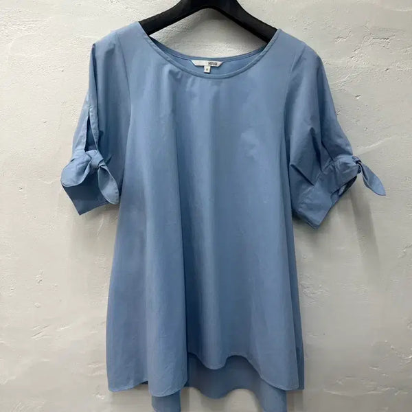 [BUNJANG] Mixxo Women's Short Sleeve Blouse Sky Blue - Size S / 믹쏘 여 티셔츠 스카이블루/블라우스/반팔 S