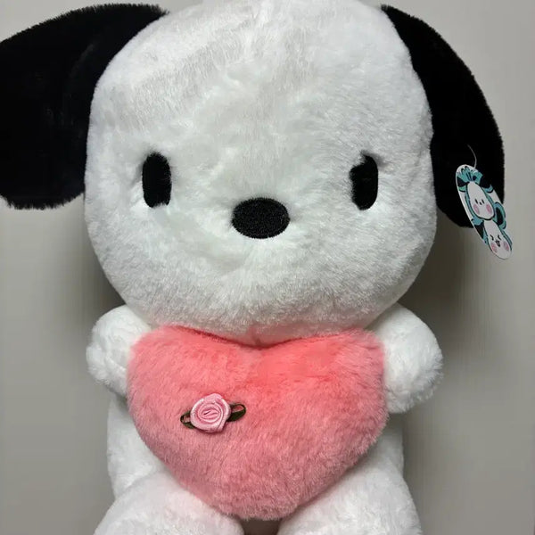 [BUNJANG] Sanrio Pochacco Heart Plush Doll / 새상품 포차코 하트 인형