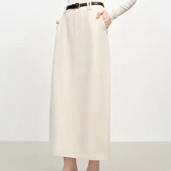 [BUNJANG] Beige Long Skirt XS / 롱스커트 베이지 xs