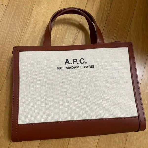[BUNJANG] A.P.C. Canvas and Leather Tote Bag / A.P.C. 토트백