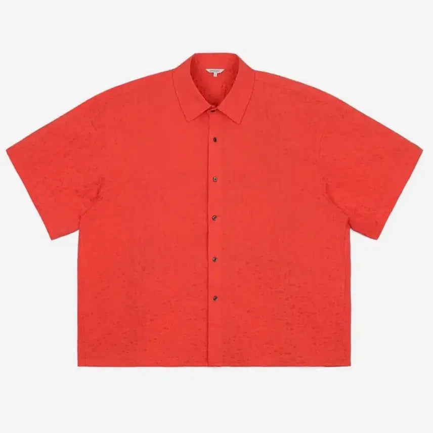 [BUNJANG] Musinsa Cropped Half Shirt Orange / 무신사 크롭 하프 셔츠 오렌지 새상품