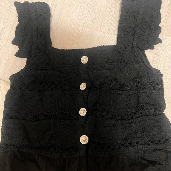 [BUNJANG] Heirloom Lace Sleeveless Top / 헤이에스 나시 미착용
