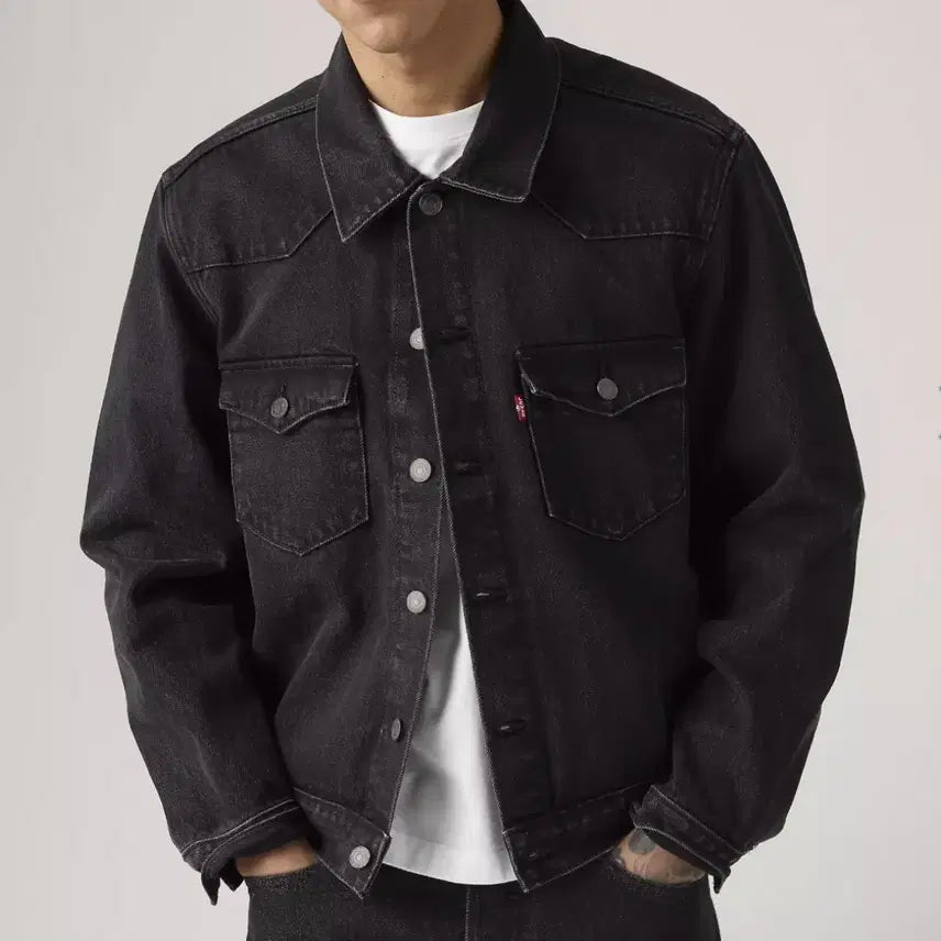 [BUNJANG] Levi's Western Denim Trucker Jacket M / 리바이스 웨스턴 데님 트러커 청자켓 M