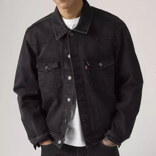 [BUNJANG] Levi's Western Denim Trucker Jacket M / 리바이스 웨스턴 데님 트러커 청자켓 M