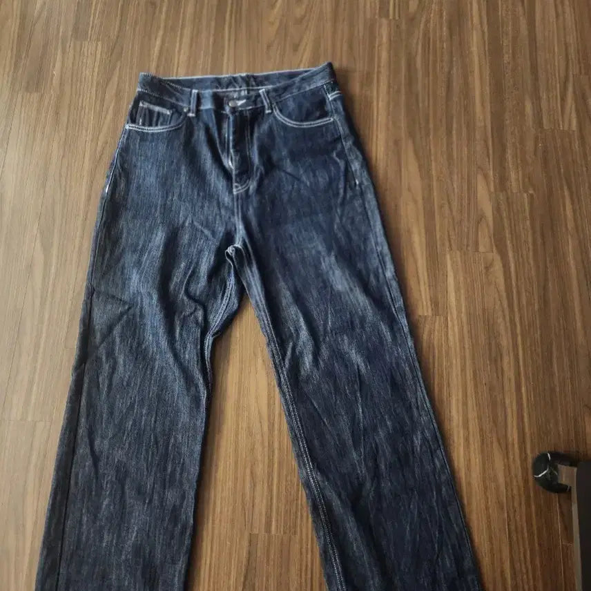 [BUNJANG] Intempo Mood Slub Wide Denim Pants Indigo XL / 인템포무드 슬럽 와이드 데님 XL 인디고