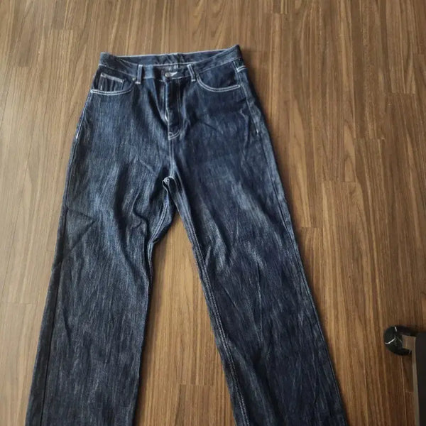 [BUNJANG] Intempo Mood Slub Wide Denim Pants Indigo XL / 인템포무드 슬럽 와이드 데님 XL 인디고