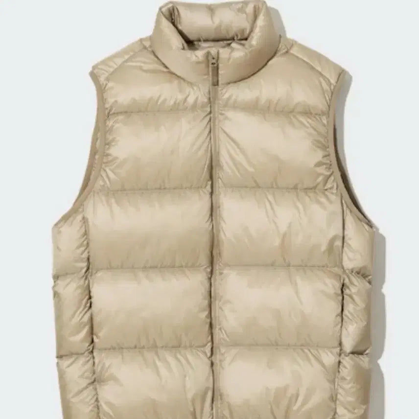 [BUNJANG] Uniqlo Ultra Light Down Vest Beige L / 유니클로 울트라 라이트 다운 베스트 패딩조끼 베이지 L
