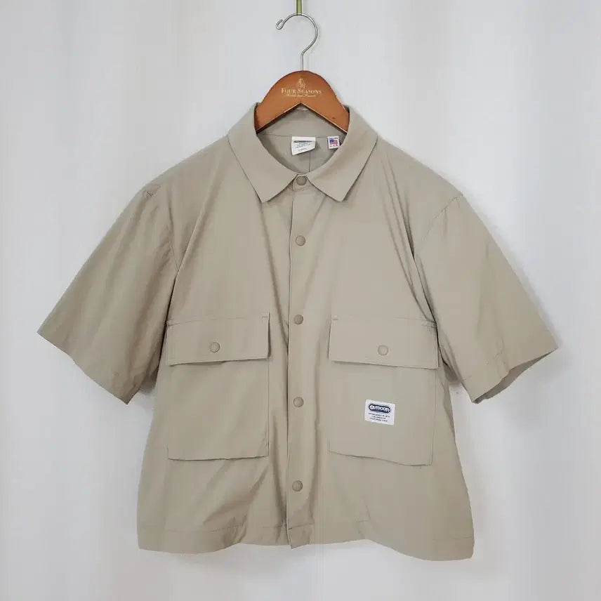 [BUNJANG] OUTDOOR Woven Outerwear Women's Size 55 Sand Beige / OUTDOOR 우븐아우터 여성55 2023년식
