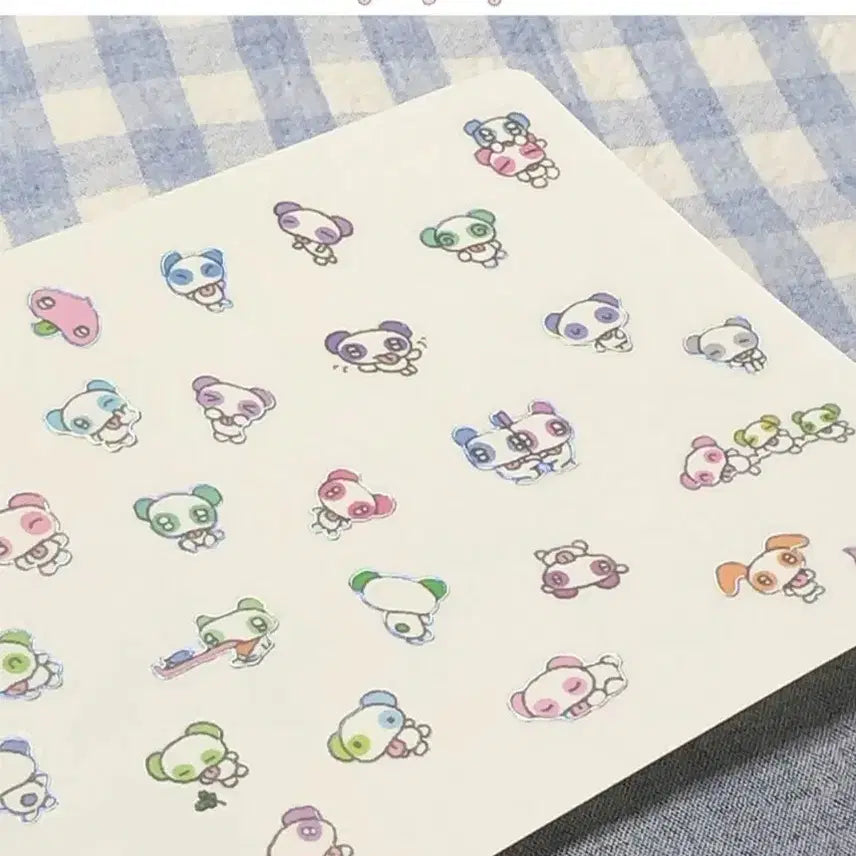 [BUNJANG] K-cut Melon Pandas Heaven's Friends Sticker Set / 키스컷 띵) 그렁그렁단 수상한 멜롱판다즈 월화수목무토일 헤븐스 프렌즈