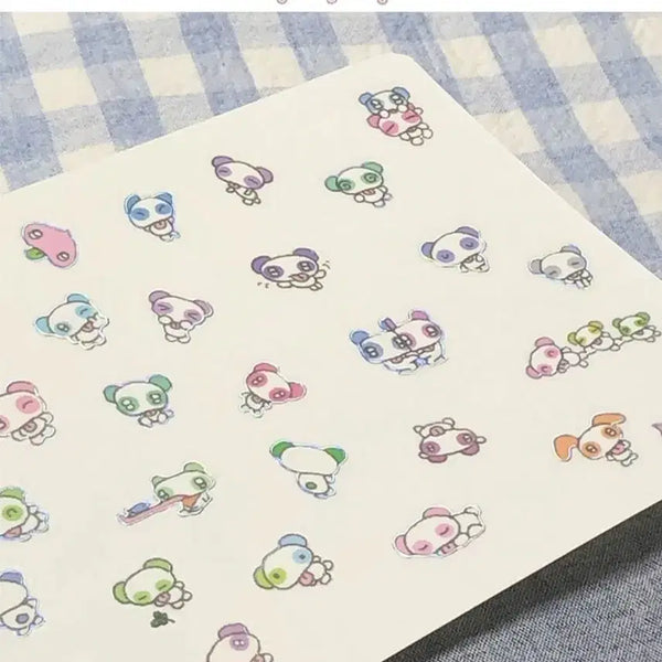 [BUNJANG] K-cut Melon Pandas Heaven's Friends Sticker Set / 키스컷 띵) 그렁그렁단 수상한 멜롱판다즈 월화수목무토일 헤븐스 프렌즈