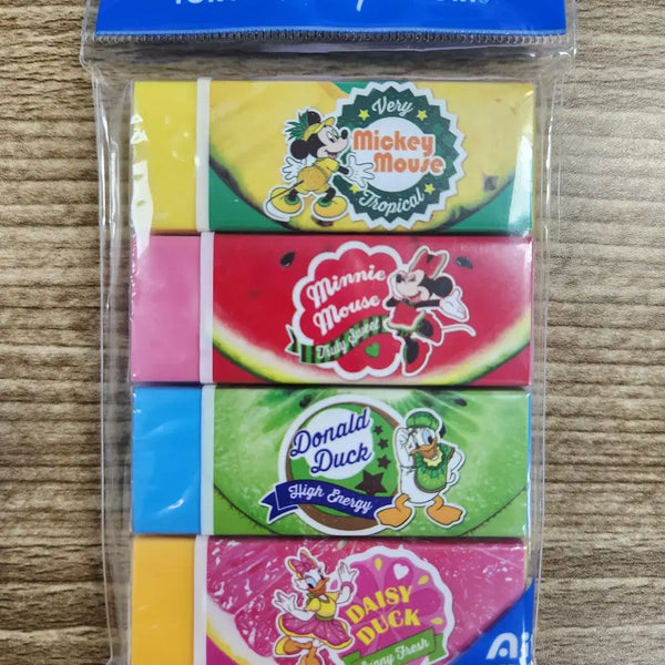 [BUNJANG] Tokyo Disneyland Eraser Set (4 Pieces) / 도쿄 디즈니랜드 지우개 4개 세트