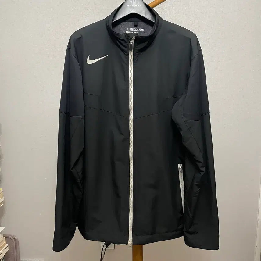 [BUNJANG] Nike Golf Black Windbreaker Jacket - Medium / 나이키 골프 바람막이 자켓 블랙 M