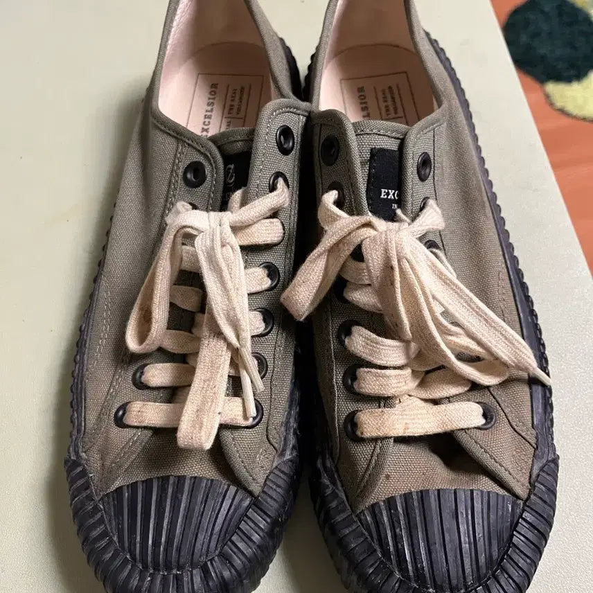 [BUNJANG] Excelsior Sneakers Khaki / 엑셀시오르 스니커즈