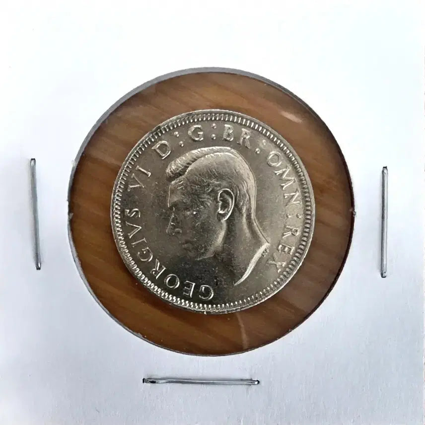 [BUNJANG] 1937 King George VI British 1 Shilling Silver Coin (Scotland Type) - Uncirculated / [미사용급] 1937년 영국 조지 6세 1실링 은화 (스코틀랜드 타입)