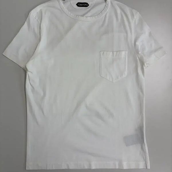 [BUNJANG] Tom Ford Men's Pocket Detail Round Neck Short Sleeve T-Shirt / [정품] 톰포드 포켓 포인트 라운드 반팔 티셔츠