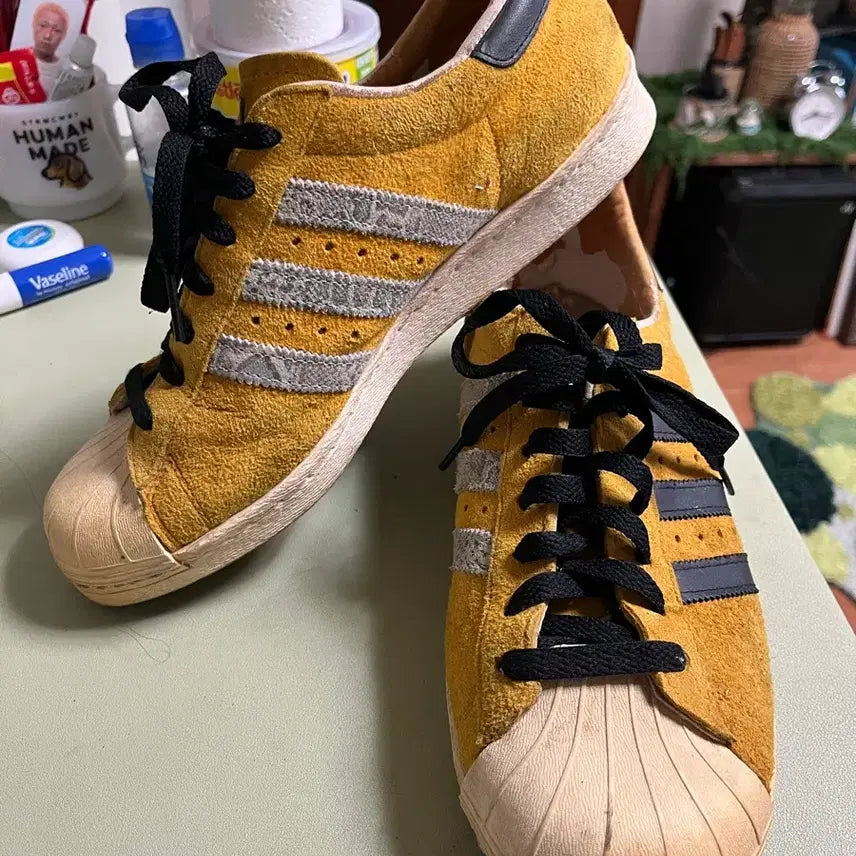[BUNJANG] Vintage Adidas Superstar Suede Sneakers / 빈티지 아디다스 슈퍼스타