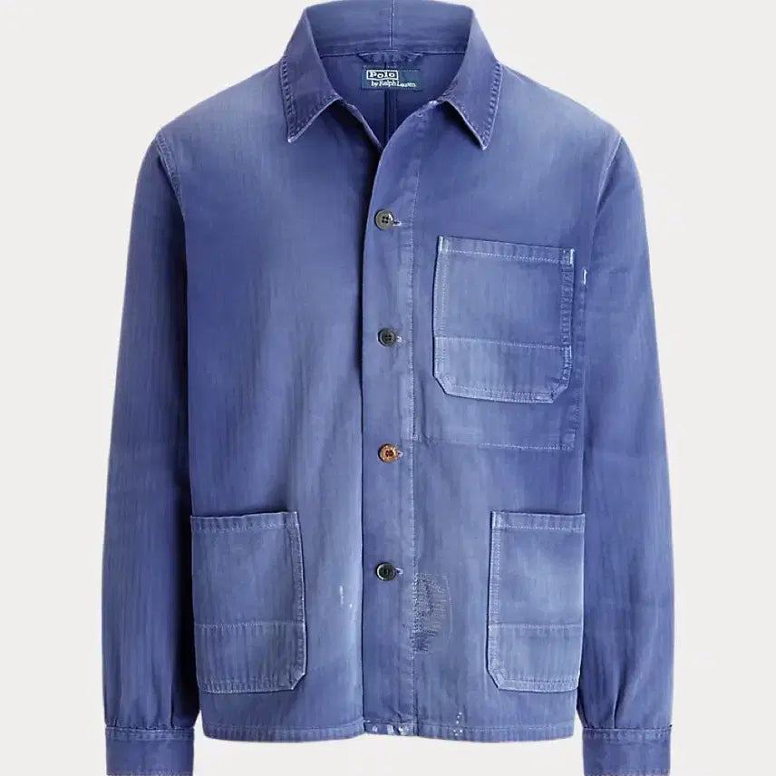 [BUNJANG] Polo Ralph Lauren Herringbone Utility Jacket / [M] 폴로 랄프로렌 헤링본 유틸리티 자켓 프렌치 워크 자켓