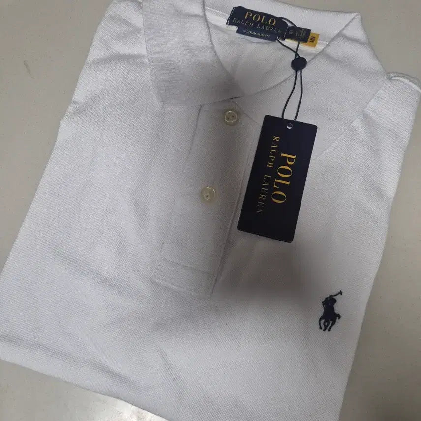 [BUNJANG] Polo Ralph Lauren White Cotton Short Sleeve Polo Shirt / 폴로 흰색 반팔 카라티  XL (새상품)