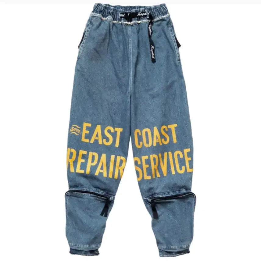 [BUNJANG] Capital 12.5oz Broken Repairman Wide Denim Pants / [XL] 캐피탈 12.5oz 브로큰 리페어맨 데님