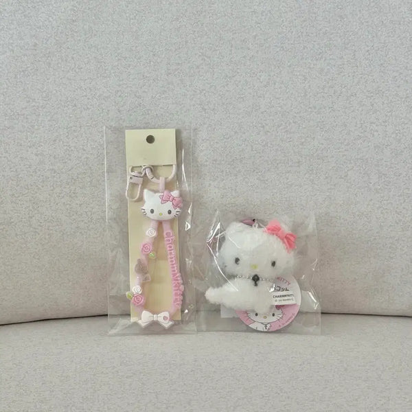 [BUNJANG] Sanrio Charmmy Kitty Carabiner Keychain Bundle Set / 일괄) 챠미키티 카라비너 키링 캐릭터 대상 스트랩