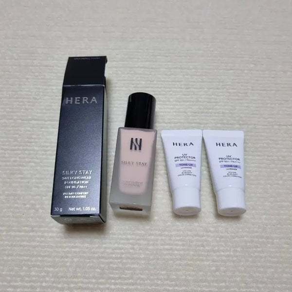 [BUNJANG] Hera Silky Stay 24H Longwear Foundation & UV Protector Tone-Up Lavender (Sealed) / 헤라 실키스테이 파운데이션 17c1 17n1 21n1 23n1 라벤더