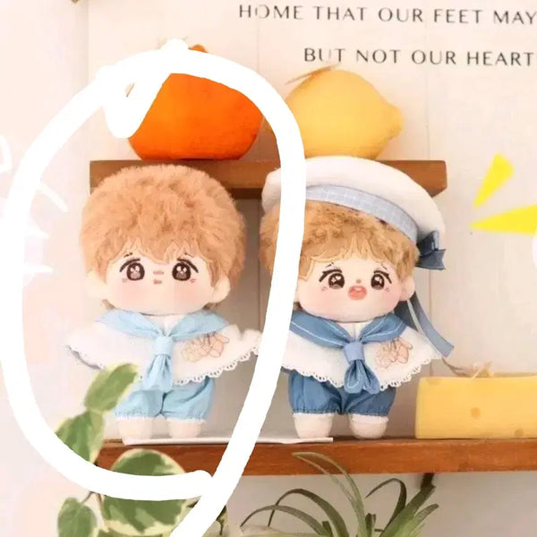 [BUNJANG] 10cm Doll Clothes Voyage 2.0 Light Blue / 10cm 솜인형 옷 항해의시2.0 라이트블루