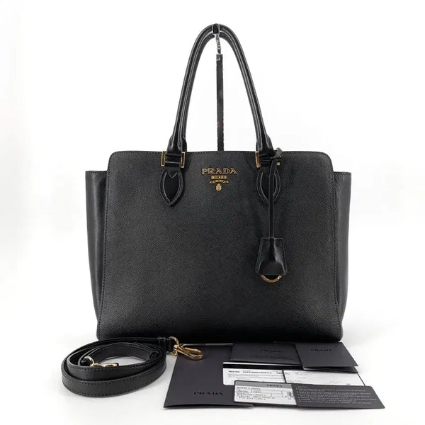[BUNJANG] Prada Saffiano Leather Tote Shoulder Bag 1BA189 / 프라다 사피아노 토트백 겸 숄더백 1BA189