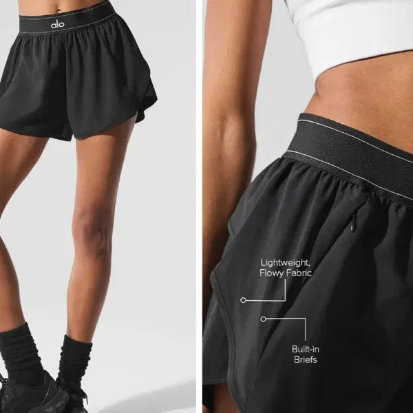 [BUNJANG] Alo Yoga Matchpoint Shorts Black / [새상품]알로 요가 매치포인트 숏팬츠 블랙[무료배송]