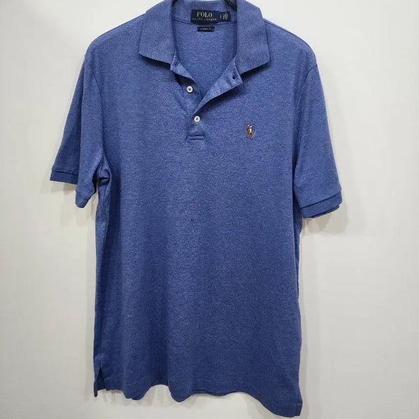 [BUNJANG] Polo Ralph Lauren Short Sleeve Polo Shirt Blue / 폴로 랄프로렌 반팔 카라티 블루