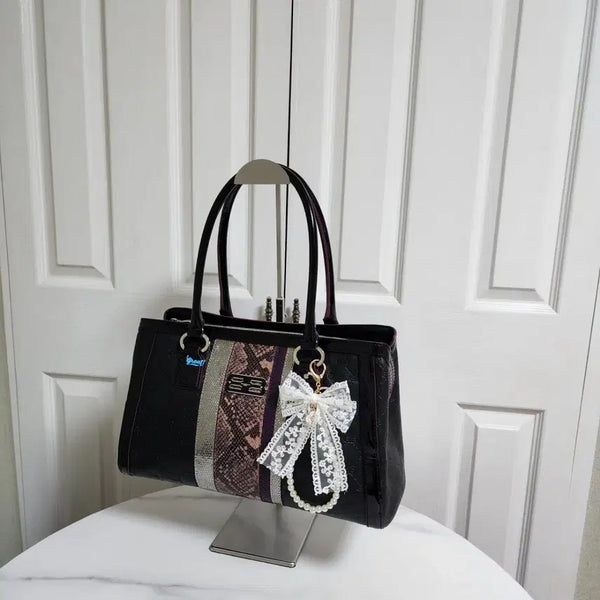 [BUNJANG] Balenciaga BB Logo Python Tote Bag / 새상품) 발렌시아가 BB로고 파이톤 토트백