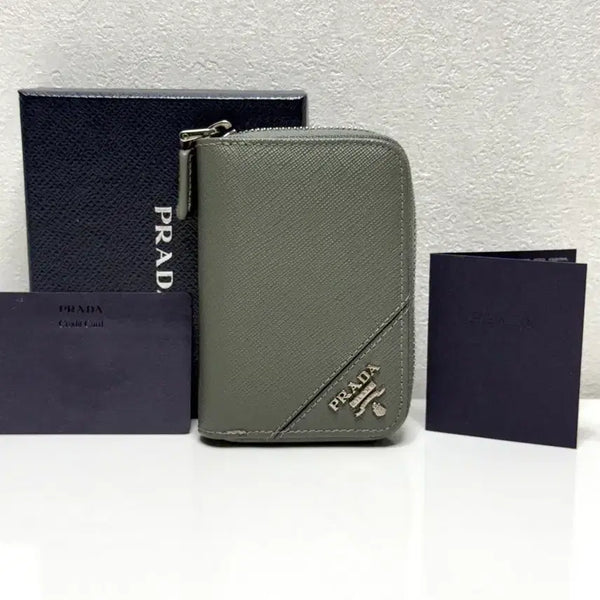[BUNJANG] Prada Saffiano Zipped Card Holder / (정품/A)프라다 사피아노 지퍼 카드지갑