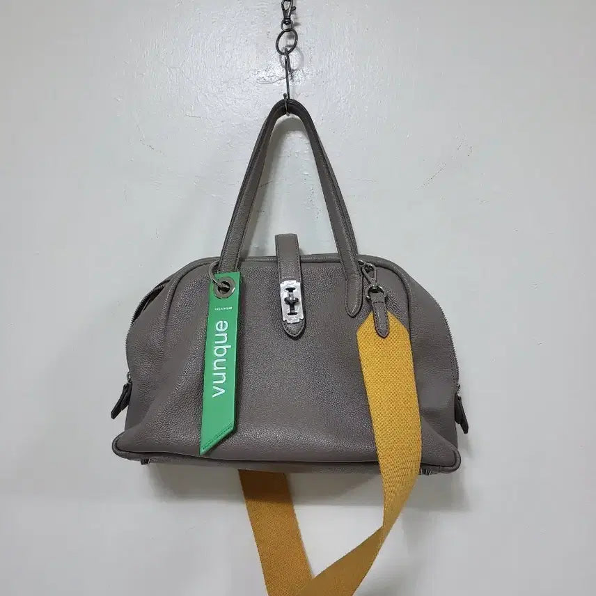 [BUNJANG] Vunque Leather Tote Bag Gray / vunque 가죽 토트백 그레이.260619
