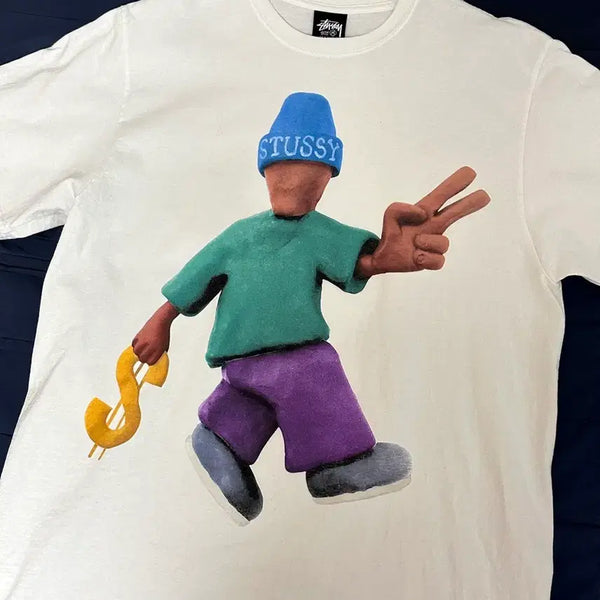 [BUNJANG] Stussy Peace & Prosperity T-Shirt White / 스투시 피스 앤 프로스페리티 티셔츠 화이트