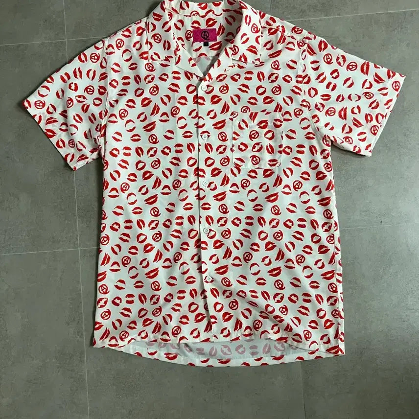 [BUNJANG] AQ Kiss Leopard Rayon Shirt / AQ 키스 레오파드 레이온 셔츠