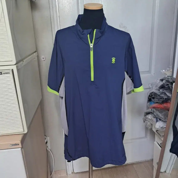 [BUNJANG] W.ANGLE Men's Navy Golf Short Sleeve Polo Shirt Size 105 / W.ANGLE 골프 반팔 티셔츠 105