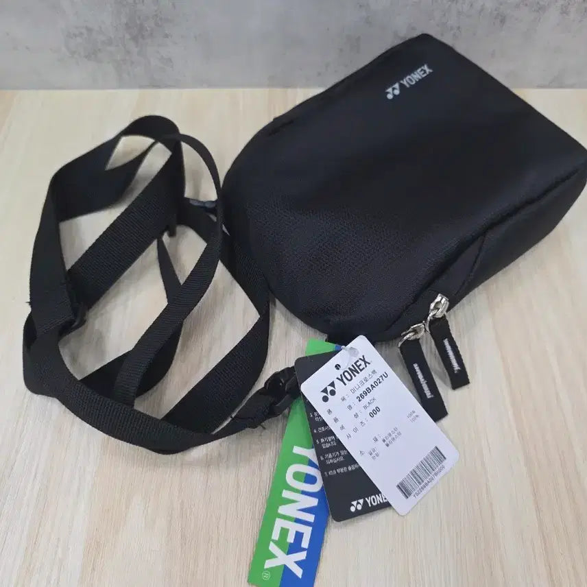 [BUNJANG] Yonex Mini Cross Bag Black / 요넥스 미니크로스백 배드민턴 테니스 탁구 골프 볼링 핸드폰가방