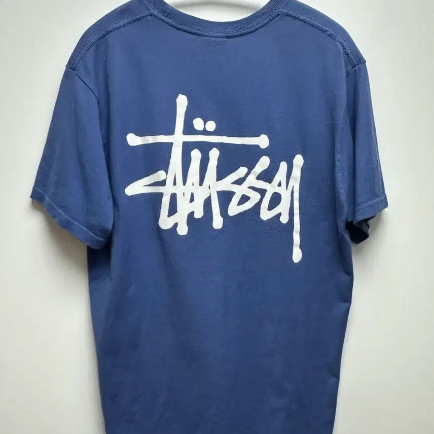 [BUNJANG] Stussy Basic Short Sleeve T-Shirt Navy / 스투시 베이직 반팔 네이비