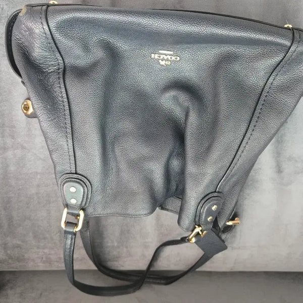 [BUNJANG] Coach Women's Leather Shoulder Bag Black / 코치 여성 가죽 숄더백 블랙