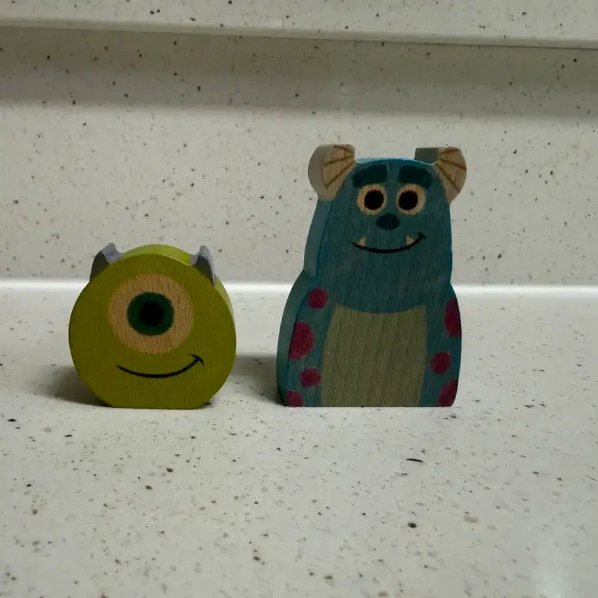 [BUNJANG] Kid-E-a Monsters, Inc. Wooden Figure Set / 키디아 몬스터주식회사 우드 피규어